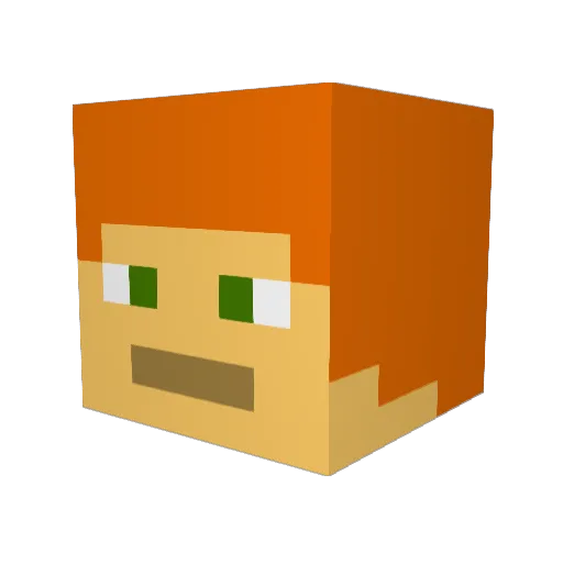 DanK928 Minecraft avatar head, 3D render