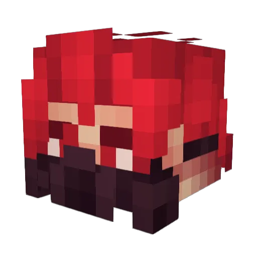 DanKudYT Minecraft avatar head, 3D render