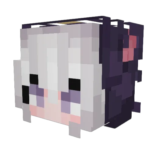 DanLang_ Minecraft avatar head, 3D render