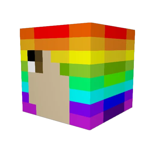 DanMarDam Minecraft avatar head, 3D render