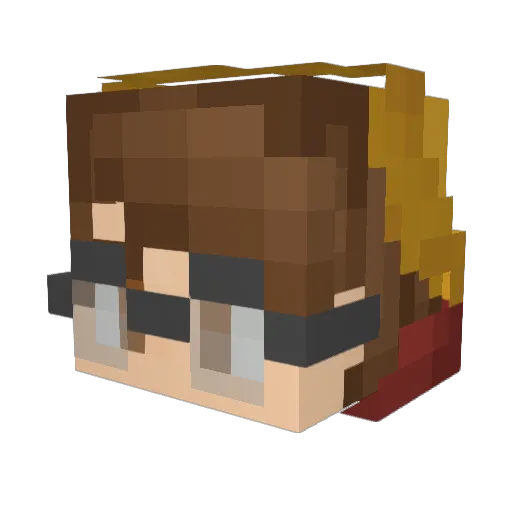 DanMarq Minecraft avatar head, 3D render