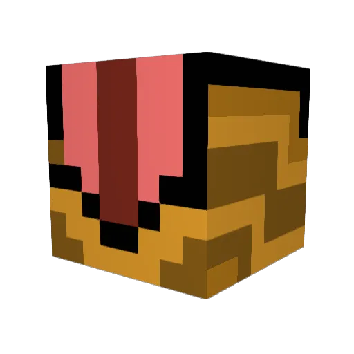 DanMizu__1 Minecraft avatar head, 3D render