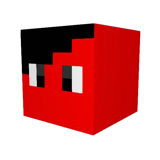 DanMuChi Minecraft avatar head, 3D render