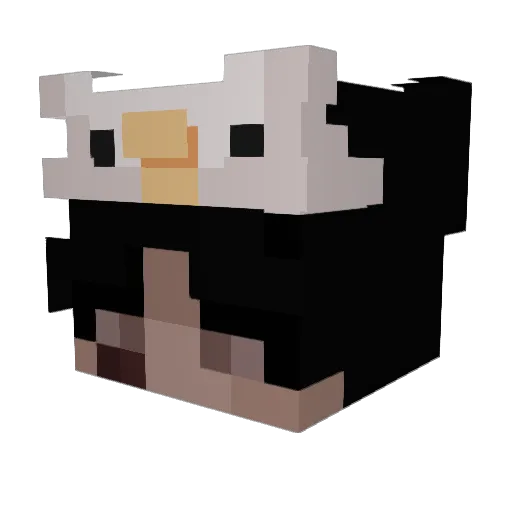 DanNeoloV Minecraft avatar head, 3D render