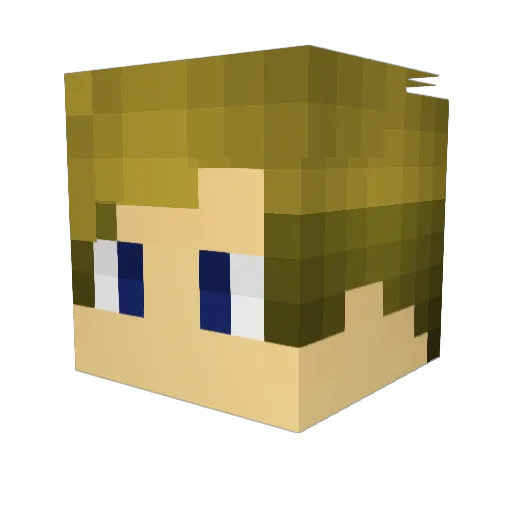 DanNiii99 Minecraft avatar head, 3D render