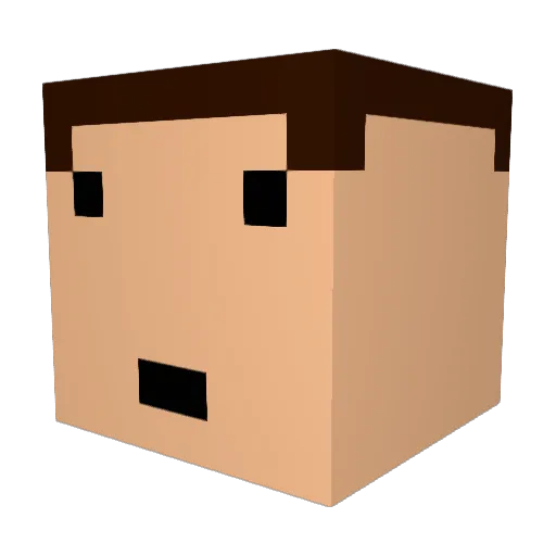 DanP303 Minecraft avatar head, 3D render
