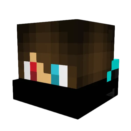 DanReb1417 Minecraft avatar head, 3D render