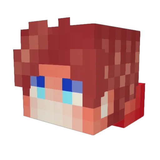 DanRick001 Minecraft avatar head, 3D render