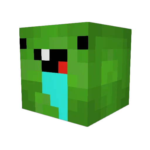 DanTheBanan Minecraft avatar head, 3D render