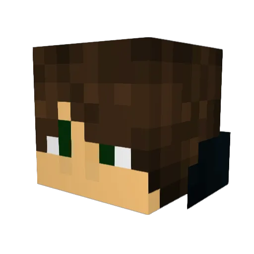 DanTheMan7979 Minecraft avatar head, 3D render