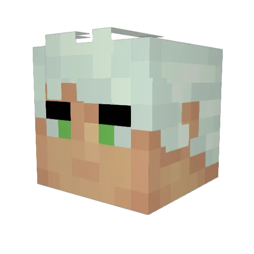 DanTheManGaming Minecraft avatar head, 3D render