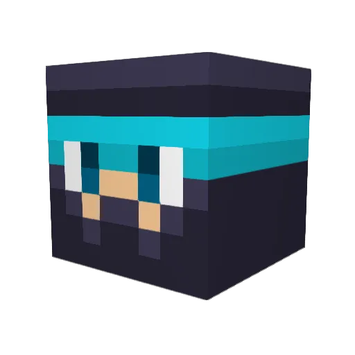 DanTheNinjazero Minecraft avatar head, 3D render