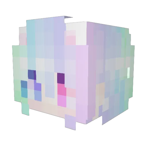 DanXin_ Minecraft avatar head, 3D render