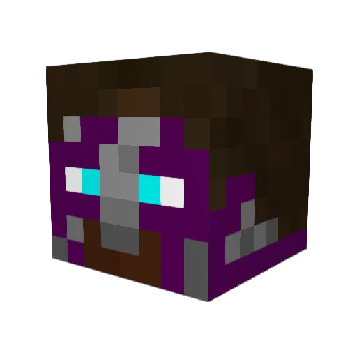 DanZhukov Minecraft avatar head, 3D render