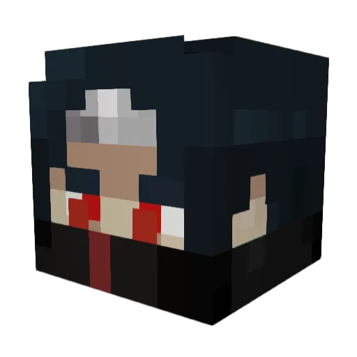 Dan_Bones Minecraft avatar head, 3D render