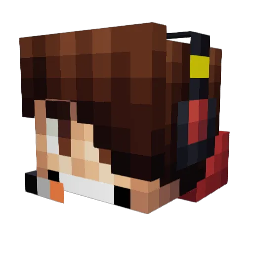 Dan_Der_Man Minecraft avatar head, 3D render