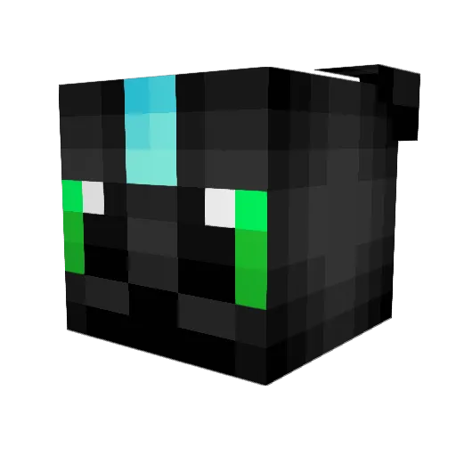 Dan_Oceans Minecraft avatar head, 3D render