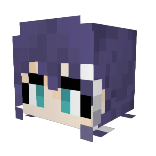 Dan__on Minecraft avatar head, 3D render