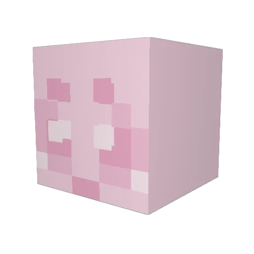 DanaMZN Minecraft avatar head, 3D render