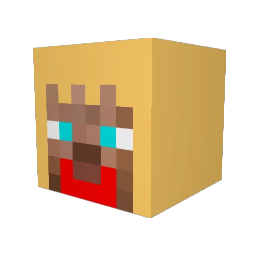 DanaMorningstar Minecraft avatar head, 3D render