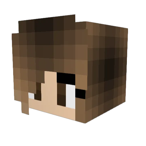 DanaStei Minecraft avatar head, 3D render