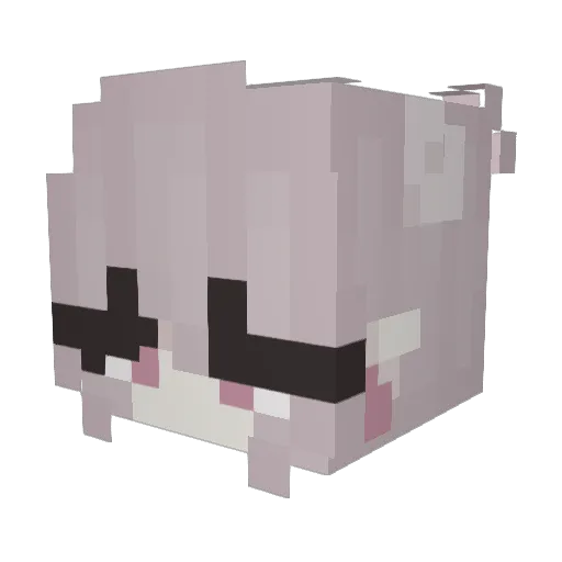 DanaaaHD Minecraft avatar head, 3D render