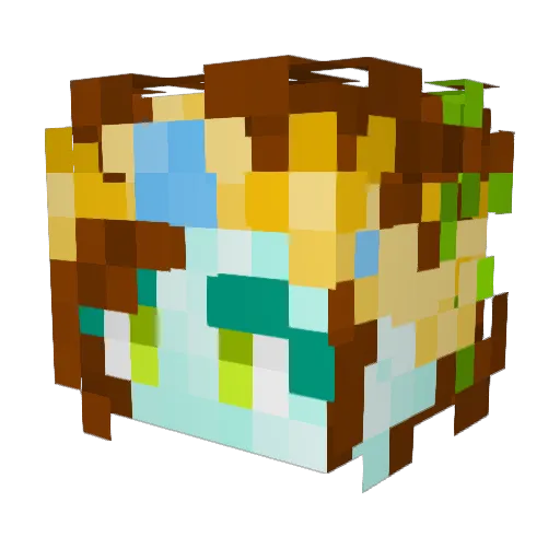 Danaashleigh Minecraft avatar head, 3D render