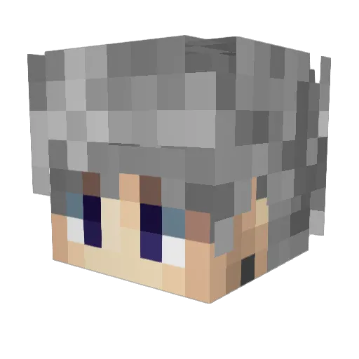 Danadi Minecraft avatar head, 3D render