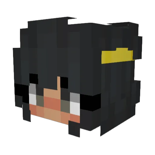 DanaeNL Minecraft avatar head, 3D render