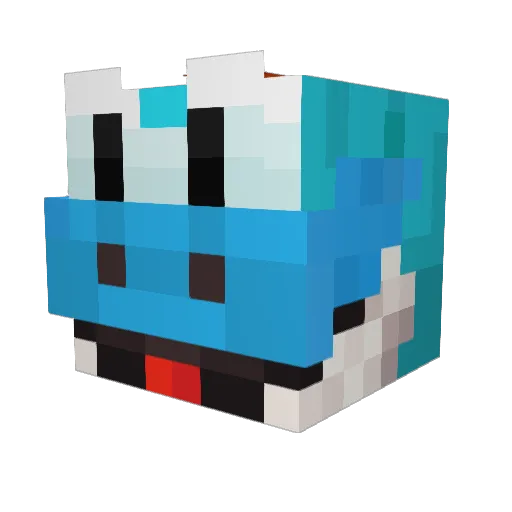 Danarest2 Minecraft avatar head, 3D render