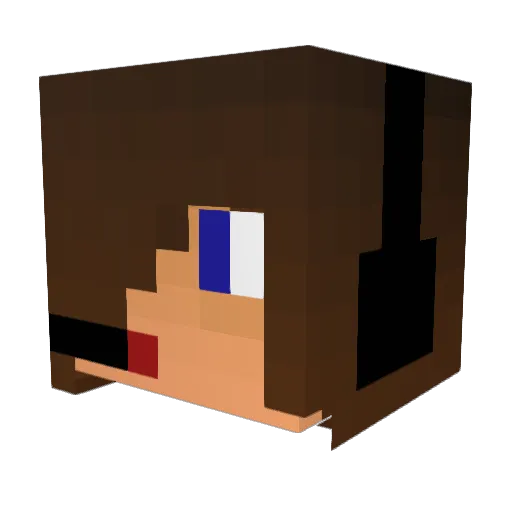 Danayer Minecraft avatar head, 3D render