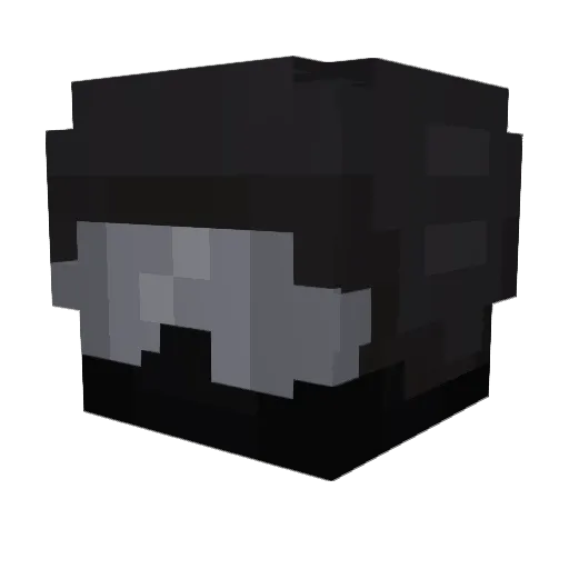 Danbunter Minecraft avatar head, 3D render