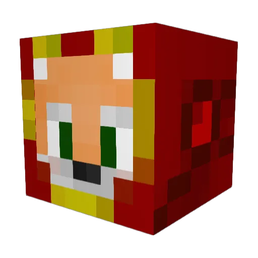 Danburkey Minecraft avatar head, 3D render