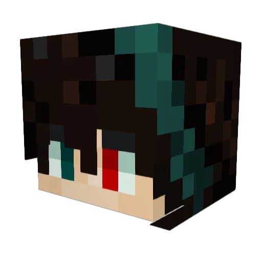 Dancarz Minecraft avatar head, 3D render
