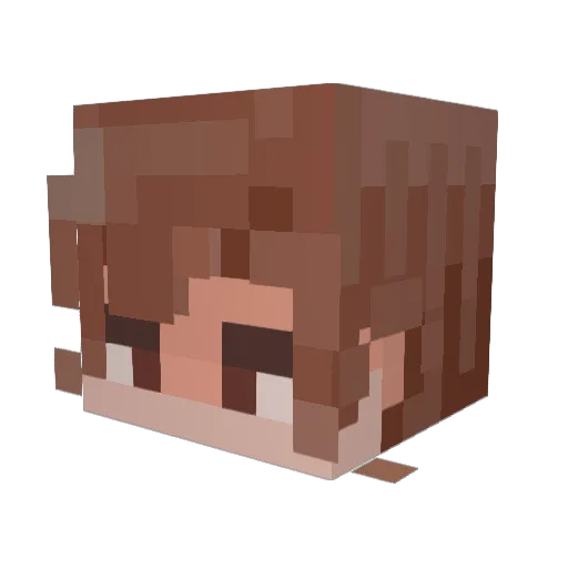 DanceOverHeaven Minecraft avatar head, 3D render
