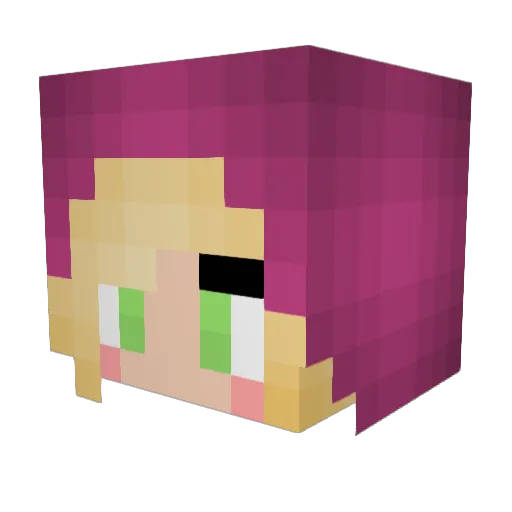Dance_ninja Minecraft avatar head, 3D render