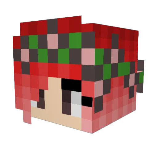 Dancetap02 Minecraft avatar head, 3D render