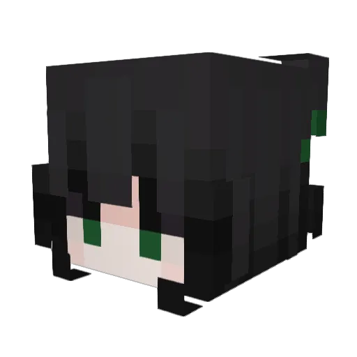 Dancette Minecraft avatar head, 3D render