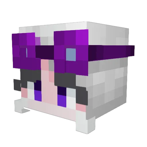 DancingBredd Minecraft avatar head, 3D render