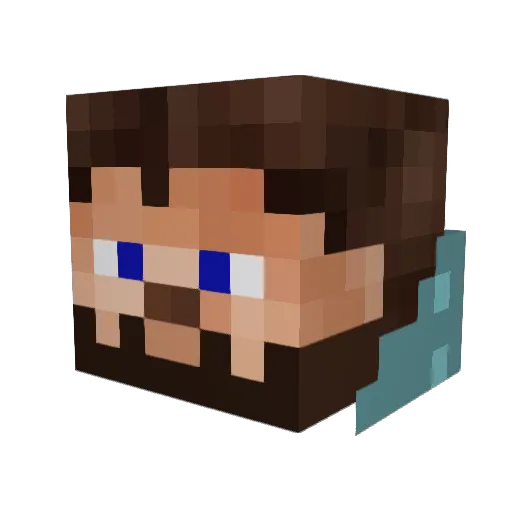 DancingCactus398 Minecraft avatar head, 3D render