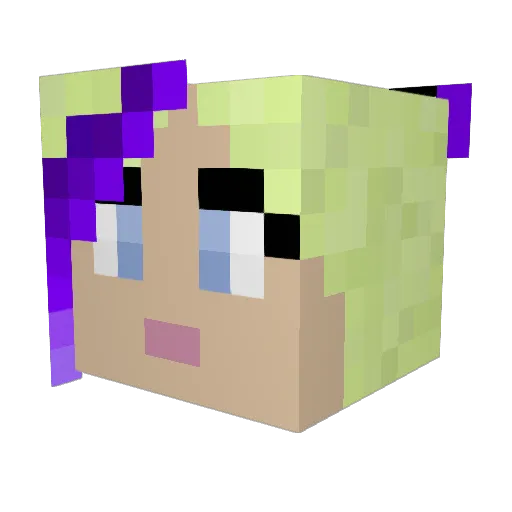 DancingEwok Minecraft avatar head, 3D render