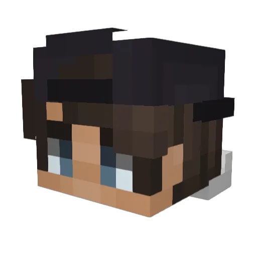 DancingJacob Minecraft avatar head, 3D render