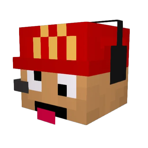 DancingPotato749 Minecraft avatar head, 3D render