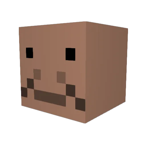 Dancing_Kawamura Minecraft avatar head, 3D render
