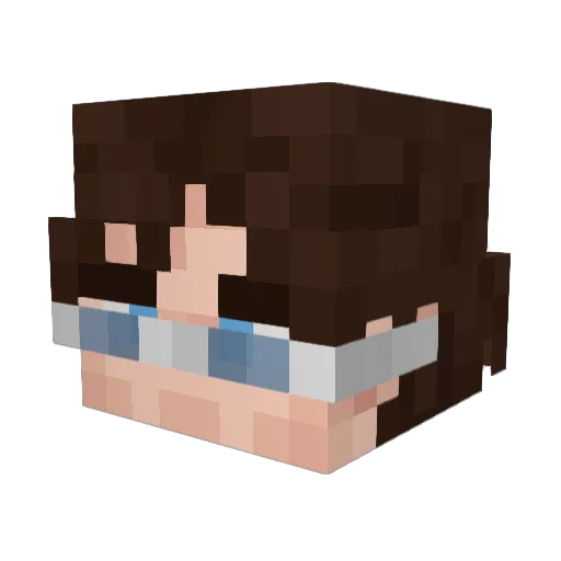 Dancing_Mandarin Minecraft avatar head, 3D render