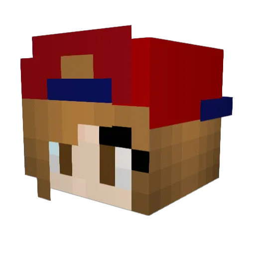 Dancingchaz262 Minecraft avatar head, 3D render