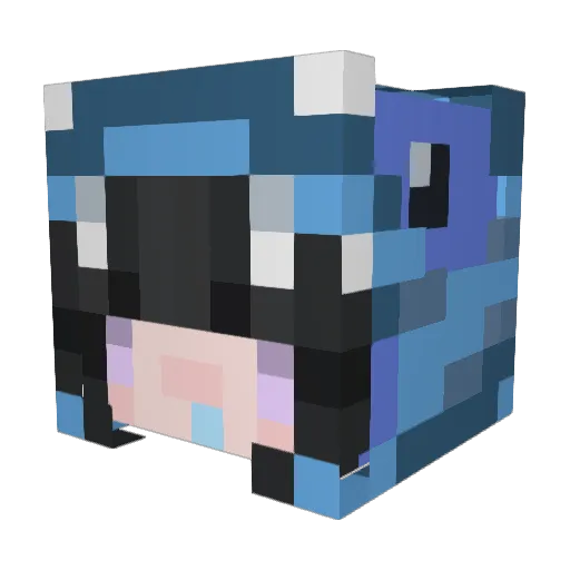 Dandalian_0338 Minecraft avatar head, 3D render