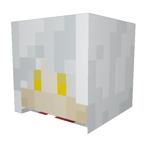 Dandan6k Minecraft avatar head, 3D render