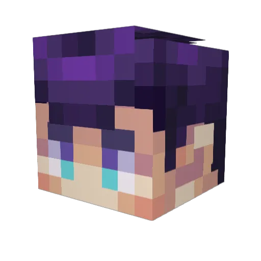DandasFreitas Minecraft avatar head, 3D render