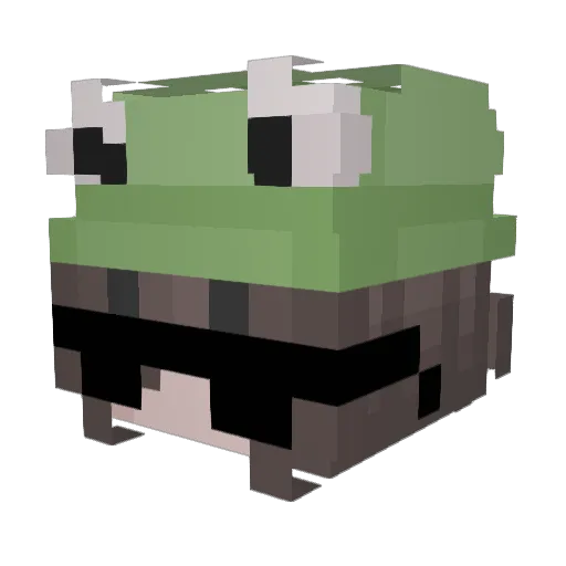 Dandelia Minecraft avatar head, 3D render